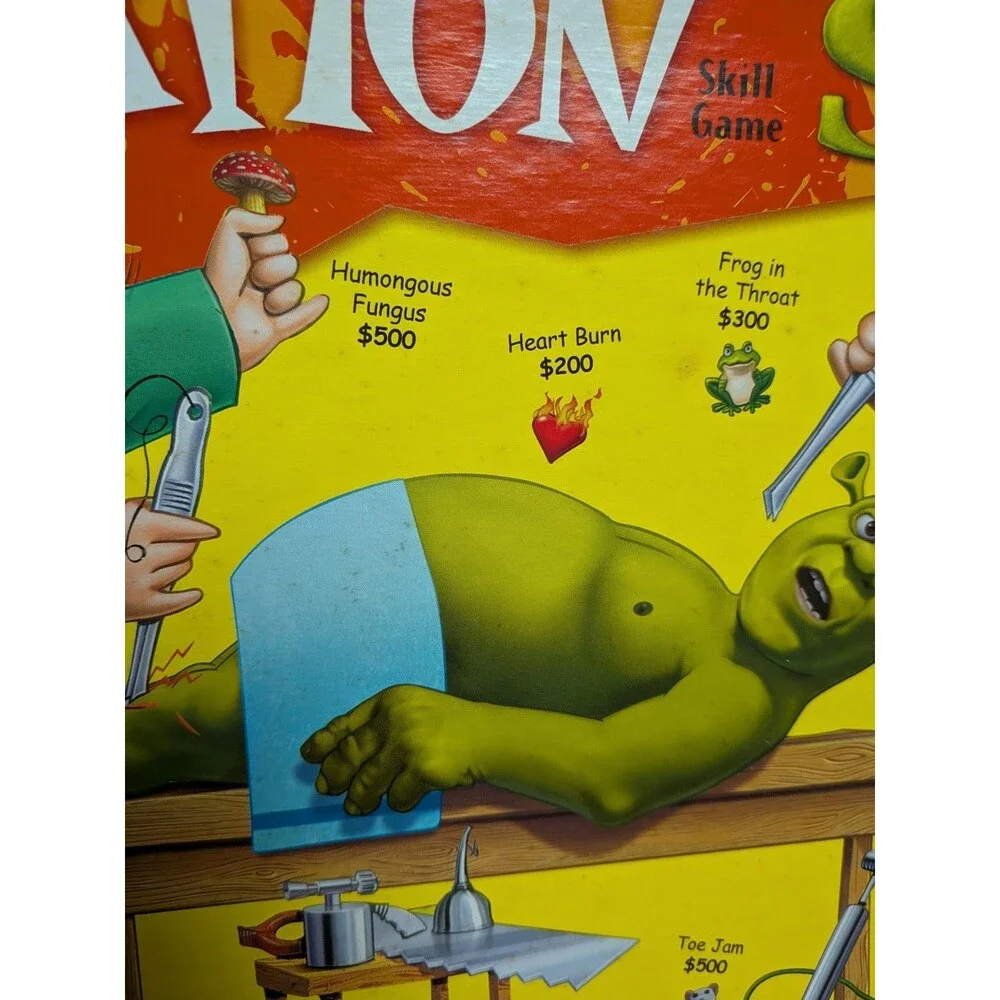 2004 Shrek Operation Game by Milton Bradley Complete and Working Good Condition
